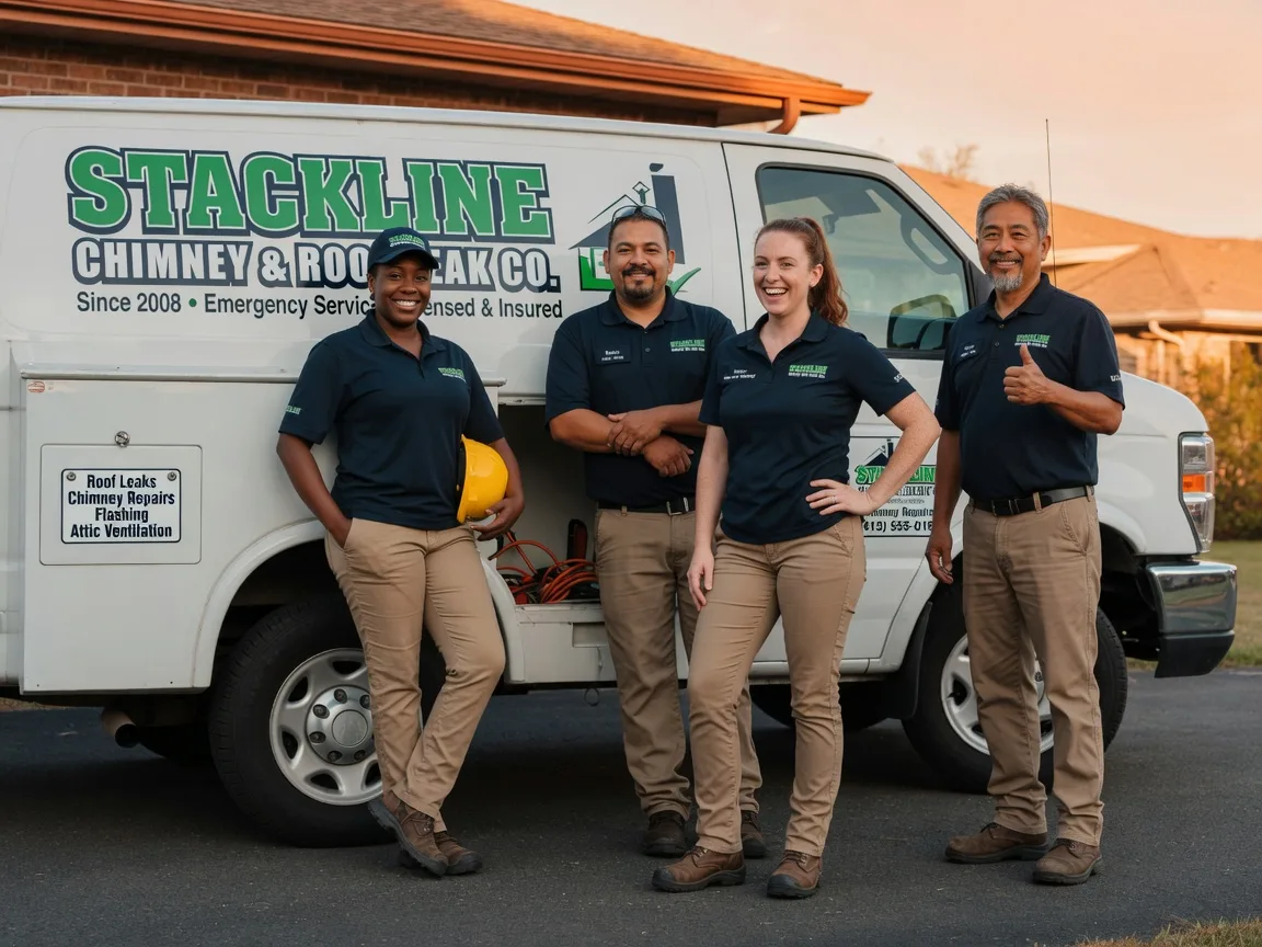 Chimney flashing repair company in Collinsville, OK